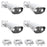 ZOSI 4Pcs 5MP PoE Add-on Camera AI Person / Vehicle Detection 2 Way Audio Starlight Night Vision 3K Bullet IP Cam with Sound Light Siren - White - 1