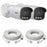 ZOSI C186 2Pcs 4K PoE Security Camera Compatible with 4K PoE NVR 8MP True Color Night Vision AI Human Vehicle Detection IP Cameras for Outdoor - White - 1
