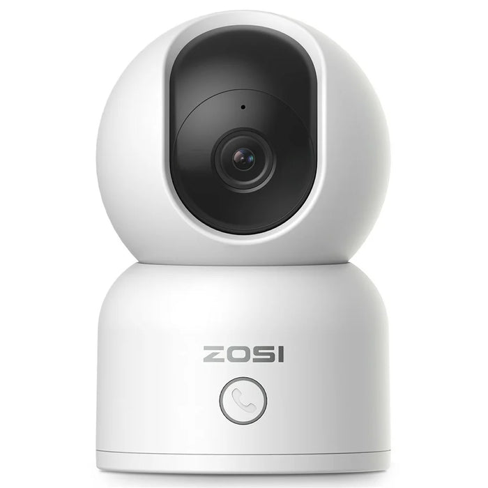 ZOSI C518 1080P Security Camera 2MP Indoor WiFi Pan Tilt AI Human Detection Auto Tracking Night Vision Two-Way Audio Safety Camera - White  /  EU Plug - 1