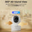 ZOSI C518 1080P Security Camera 2MP Indoor WiFi Pan Tilt AI Human Detection Auto Tracking Night Vision Two-Way Audio Safety Camera - White  /  EU Plug - 2