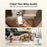 ZOSI C518 1080P Security Camera 2MP Indoor WiFi Pan Tilt AI Human Detection Auto Tracking Night Vision Two-Way Audio Safety Camera - White  /  EU Plug - 4