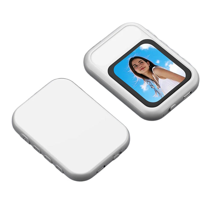 T7 Magnetic Selfie Screen Wireless Phone Rear Camera Display Mirror for Live Streaming - White - 1