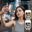 T7 Magnetic Selfie Screen Wireless Phone Rear Camera Display Mirror for Live Streaming - White - 6
