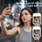 T7 Type-C Wired Magnetic Selfie Screen Mirror 2.01 Inch Display with Fill Light for Vlog Live Streaming - White - 5