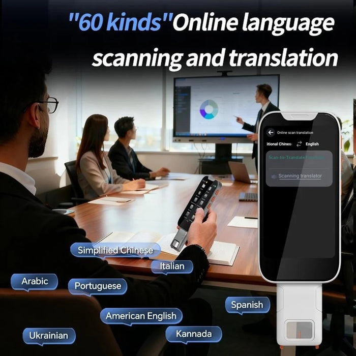 F17 AI Scan Translator Pen 143 Languages Online for Travel Business Voice Translation Device - White - 4
