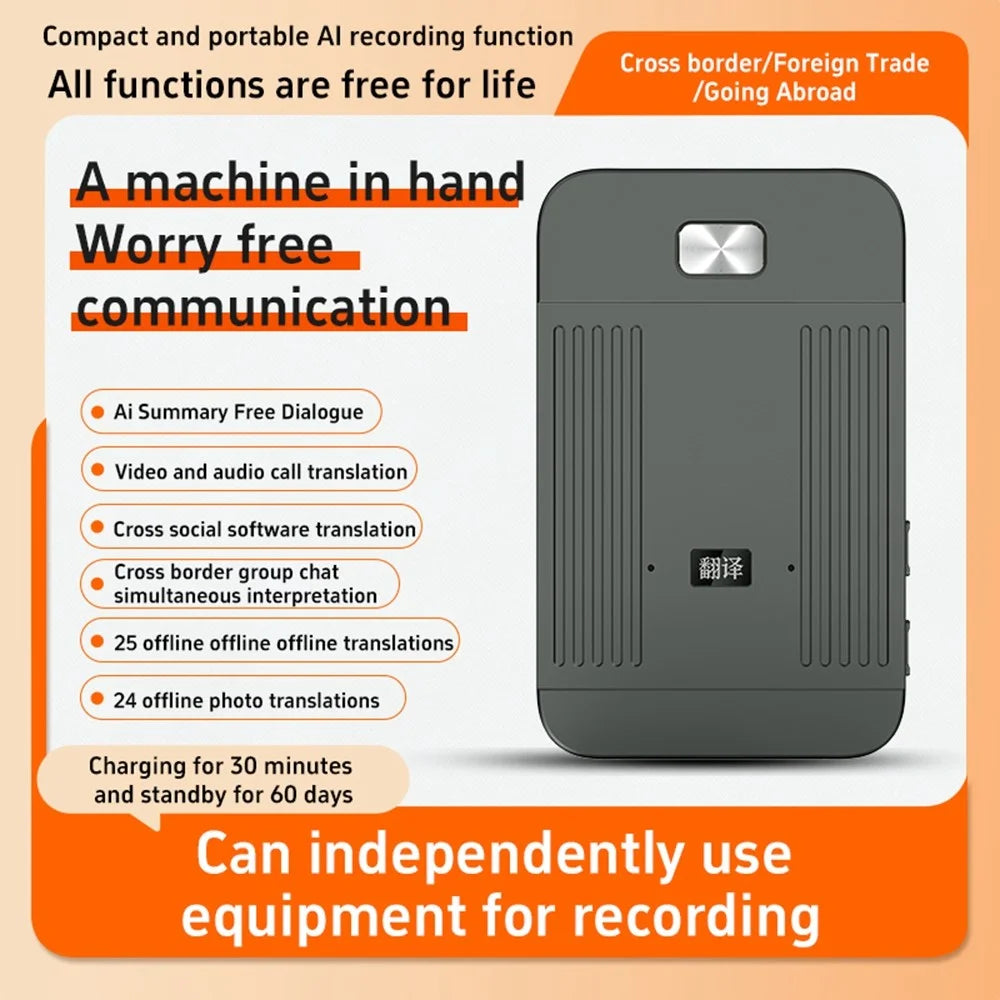 T15 AI Translator 147 Languages Online Translation Smart Transcription Mind Map for Video Call - 2