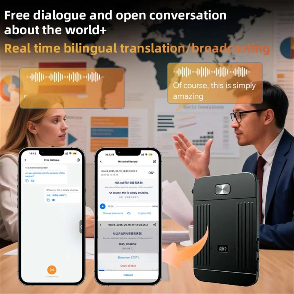 T15 AI Translator 147 Languages Online Translation Smart Transcription Mind Map for Video Call - 3