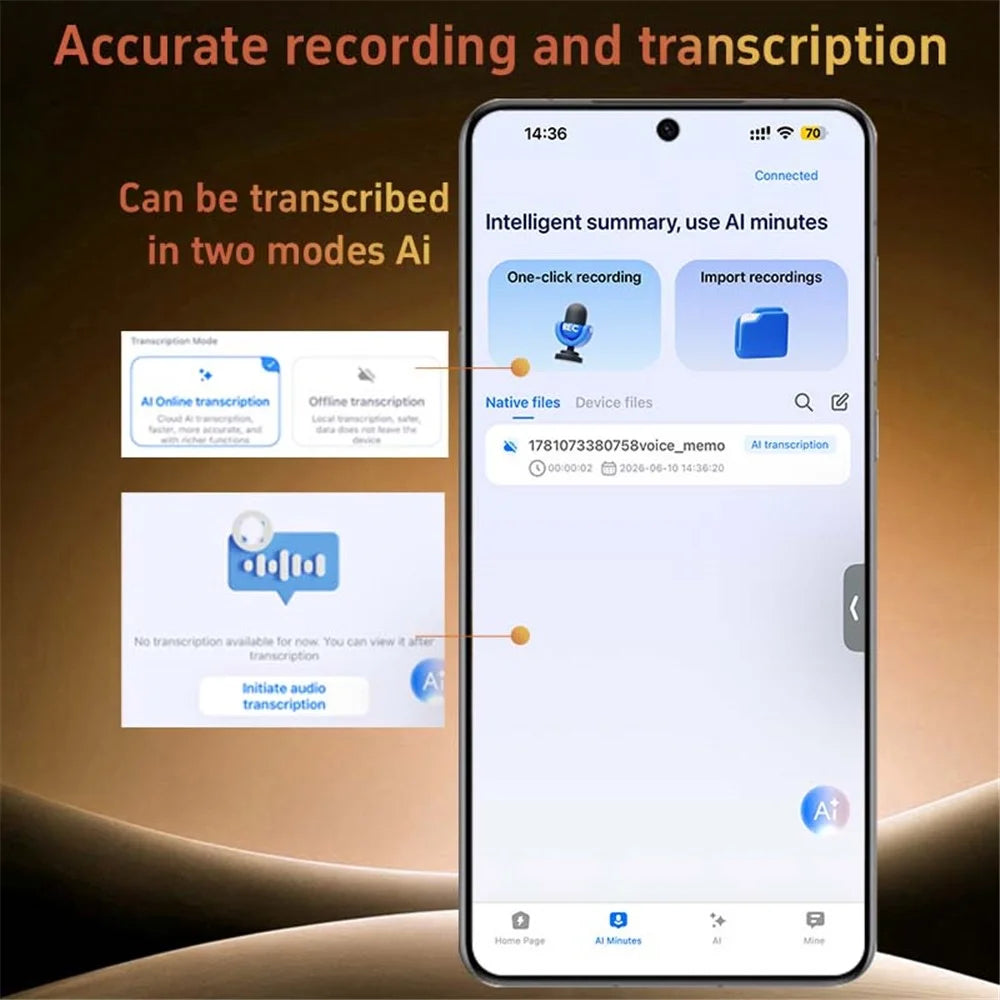T15 AI Translator 147 Languages Online Translation Smart Transcription Mind Map for Video Call - 6
