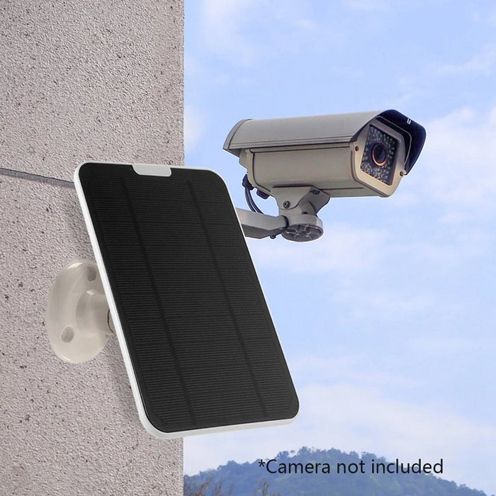 4W USB Solar Panel for Security Camera, Waterproof Solar Charger for Camera with 360-Degree Adjustable Mounting - 3