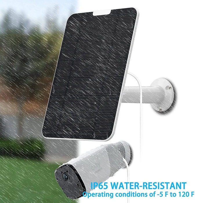 4W USB Solar Panel for Security Camera, Waterproof Solar Charger for Camera with 360-Degree Adjustable Mounting - 6