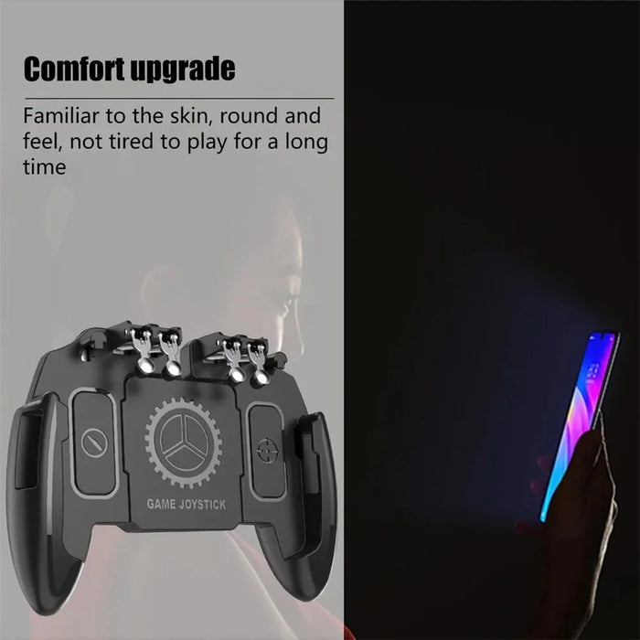 M10 Six Finger PUBG Mobile Joystick Controller L1 / R1 Triggers Gamepad for 4.7-6.5 Inch Phones - 5