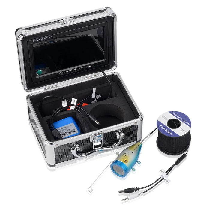 SY7100 7-inch LCD Underwater Fishing Camera Fish Finder Video Camera, US Plug - 1