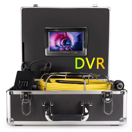 7-inch 1080P HD Pipe Inspection Industrial Endoscope Camera with 30m Cable, EU Plug - 1