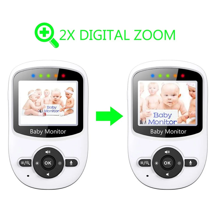 SM24 2.4Ghz Wireless Video Baby Monitor 2.4-inch Two-Way Voice Camera for Indoor Surveillance  - EU Plug - 2