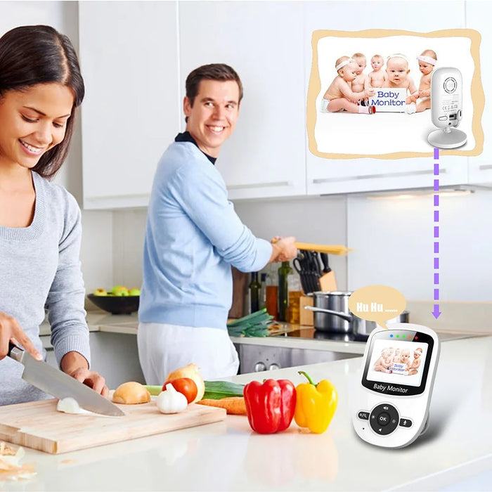 SM24 2.4Ghz Wireless Video Baby Monitor 2.4-inch Two-Way Voice Camera for Indoor Surveillance  - EU Plug - 7