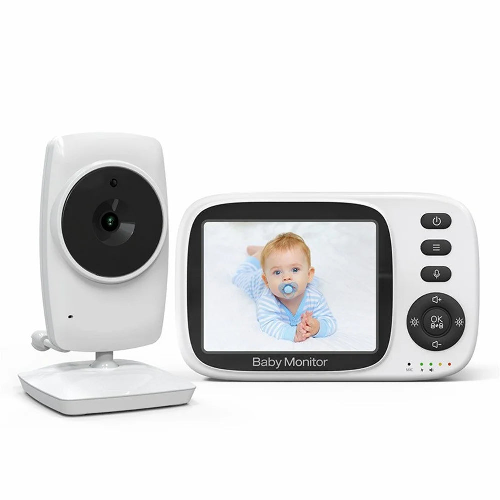 MC632A 3.2 inch Screen Baby Monitor 2 Way Voice Talk Temperature Monitoring Baby Security Camera - US Plug - 1