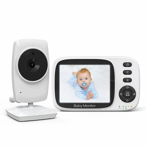 MC632A 3.2 inch Screen Baby Monitor 2 Way Voice Talk Temperature Monitoring Baby Security Camera - US Plug - 1