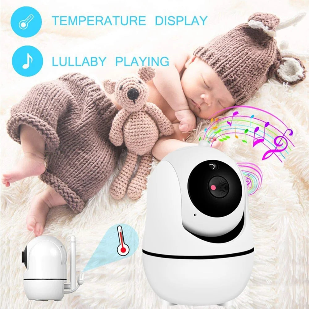 SM32PTA 3.5-inch Baby Monitor Two-Way Audio Night Vision Surveillance Camera - US Plug - 4