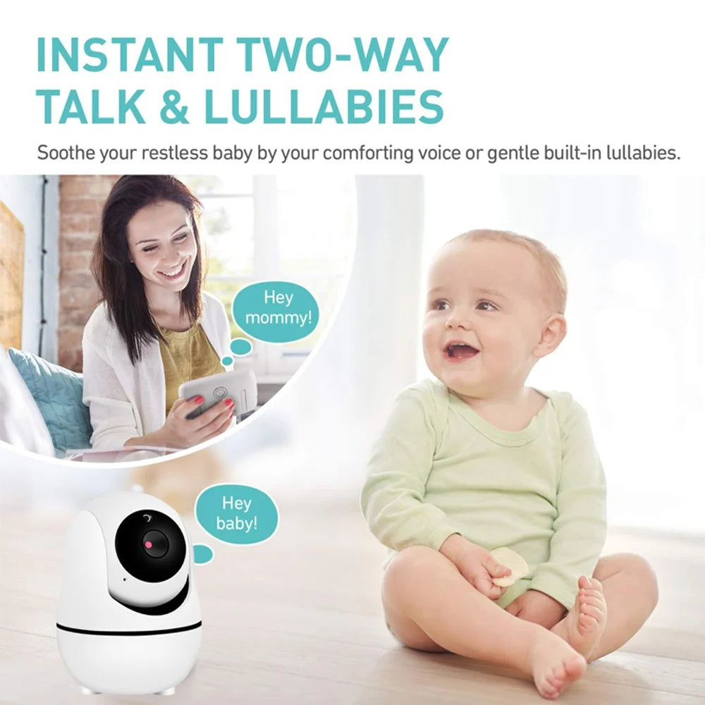 SM32PTA 3.5-inch Baby Monitor Two-Way Audio Night Vision Surveillance Camera - US Plug - 6