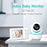 D031 3.2-inch LCD Baby Monitor 2 Way Voice Built-in Lullabies Home Baby Security Camera - Blue / EU Plug - 4