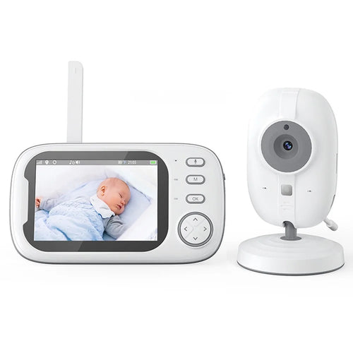 ABM600 3.5-inch Video Baby Monitor Dual Channel Camera Monitor Support Two-Way Voice - US Plug - 1