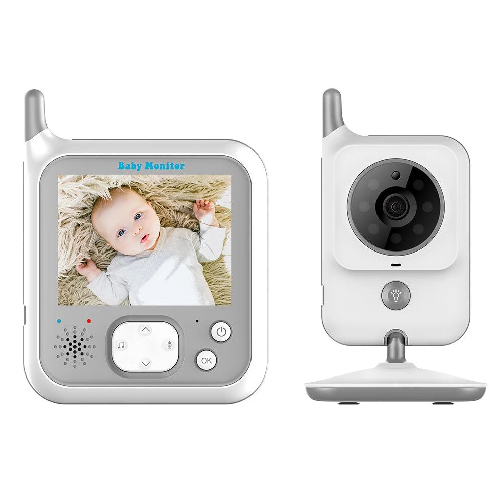 VB607 Baby Safety Monitor 3.2inch Wireless Digital Monitor Two-way Intercom Room Temperature Detection - US Plug - 2