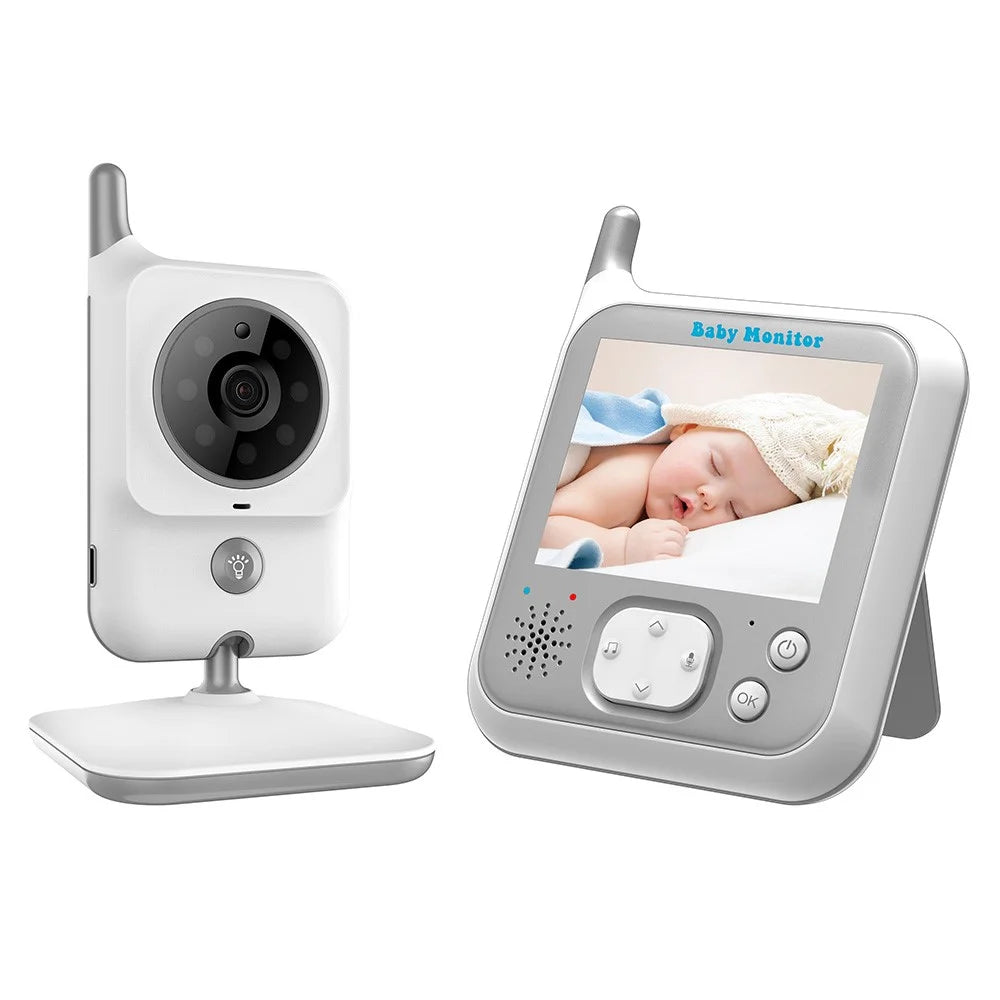 VB607 Baby Safety Monitor 3.2inch Wireless Digital Monitor Two-way Intercom Room Temperature Detection - US Plug - 3