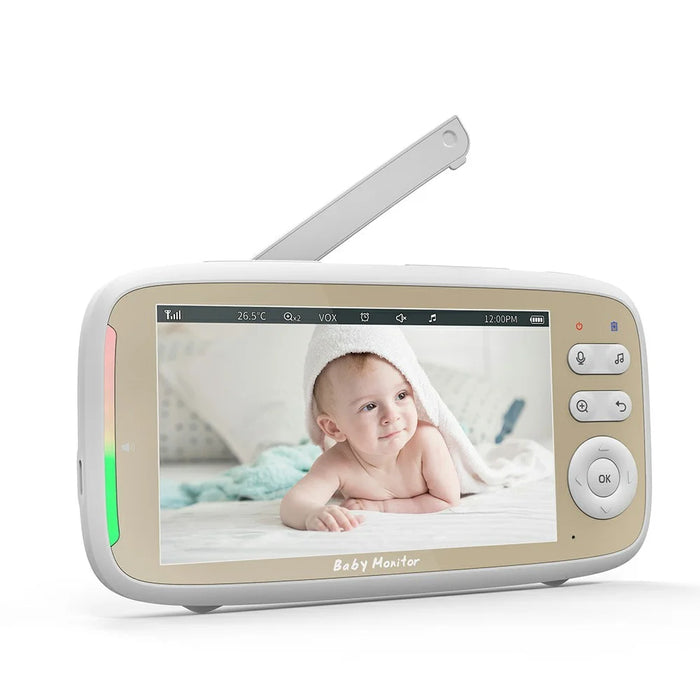 VB803 5-inch Baby Monitor Built-in Lullabies PTZ Rotation HD Baby Security Camera - US Plug - 3