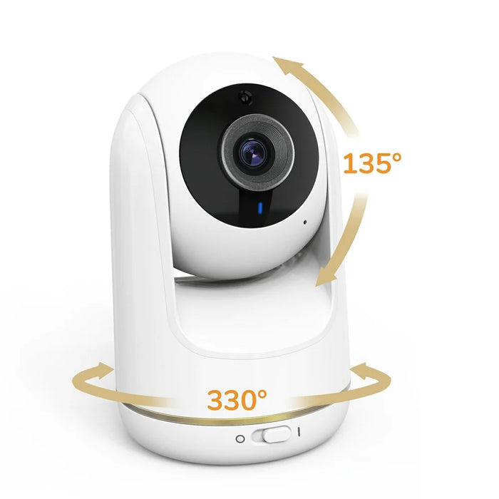 VB803 5-inch Baby Monitor Built-in Lullabies PTZ Rotation HD Baby Security Camera - US Plug - 5