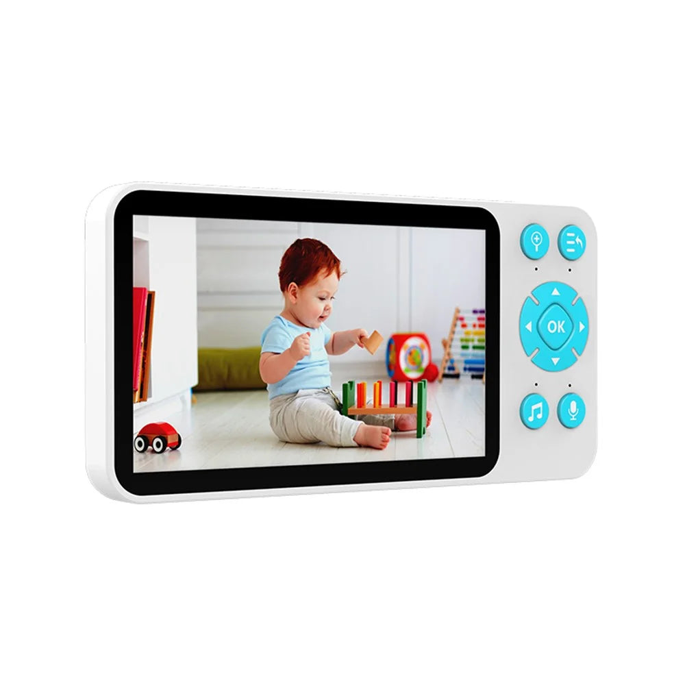 C8 5.0-inch Tuya APP Remote WiFi Camera Cry Detection Wireless Baby Monitor - US Plug - 2