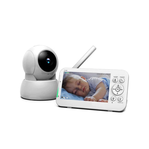 960 Baby Monitor 5-inch Wireless Digital Monitor Infrared Night Vision Two-way Intercom - US Plug - 1
