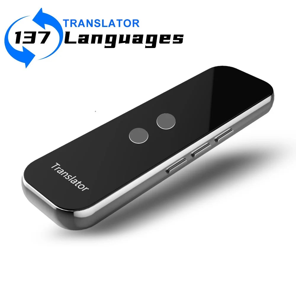 G6 137 Languages Voice Translator Rechargeable Bluetooth-compatible Smart Translation Stick - Grey - 2