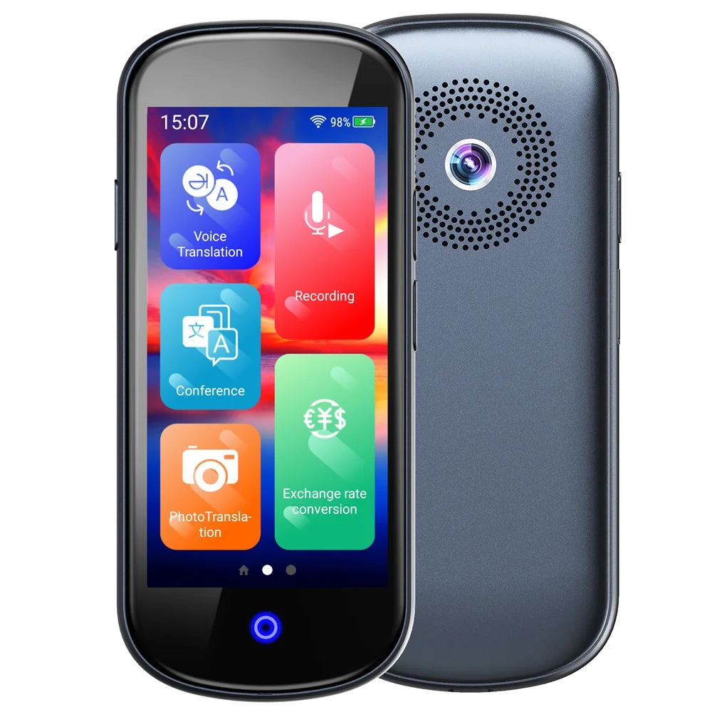 V12 4-inch Touch Screen 137 Languages Voice Translator WiFi Smart Translation Device with Camera - 2