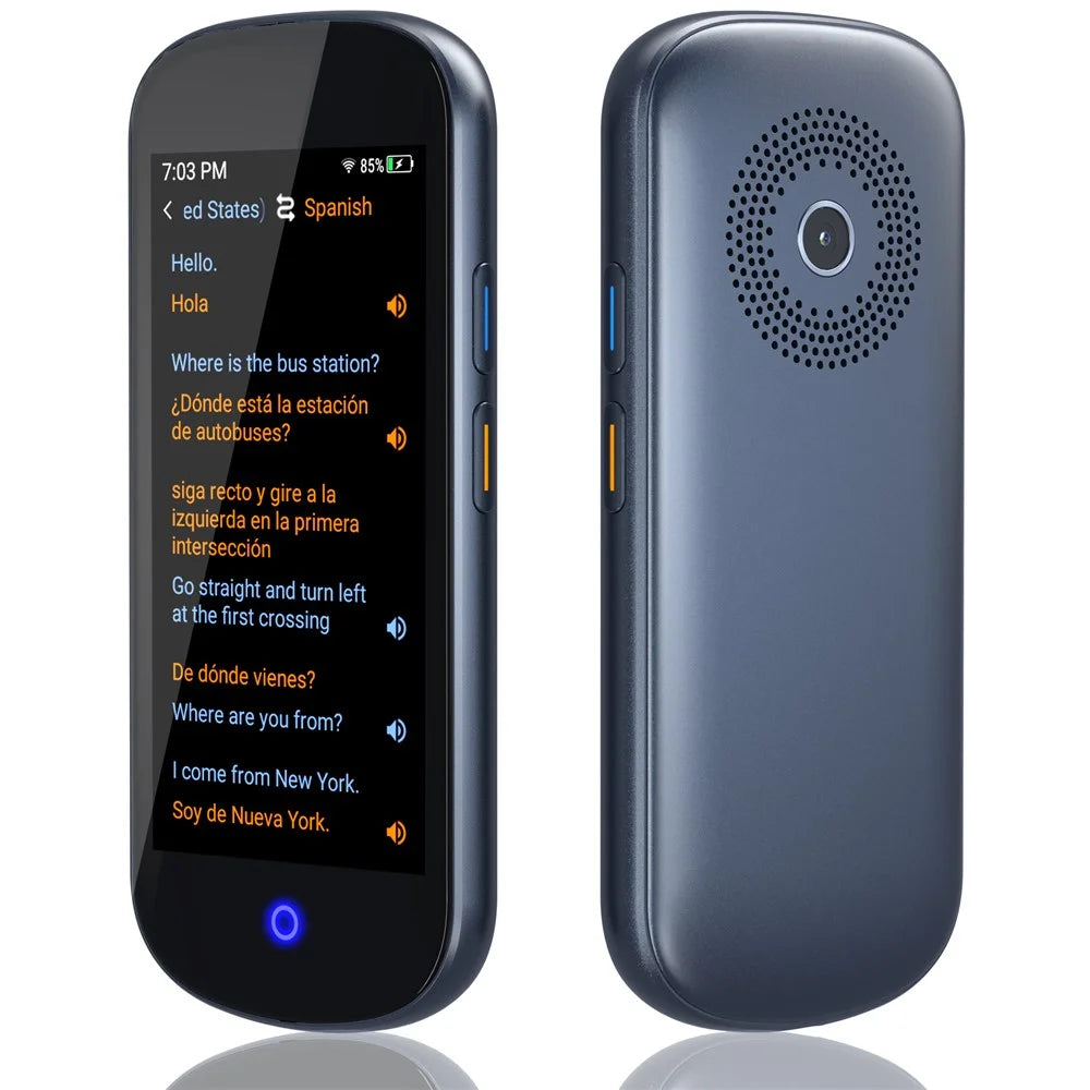 V12 4-inch Touch Screen 137 Languages Voice Translator WiFi Smart Translation Device with Camera - 3