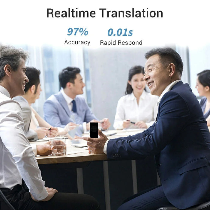 T8S Bluetooth-compatible 137 Languages Speech Translator Rechargeable Smart Translation Stick - Black - 6