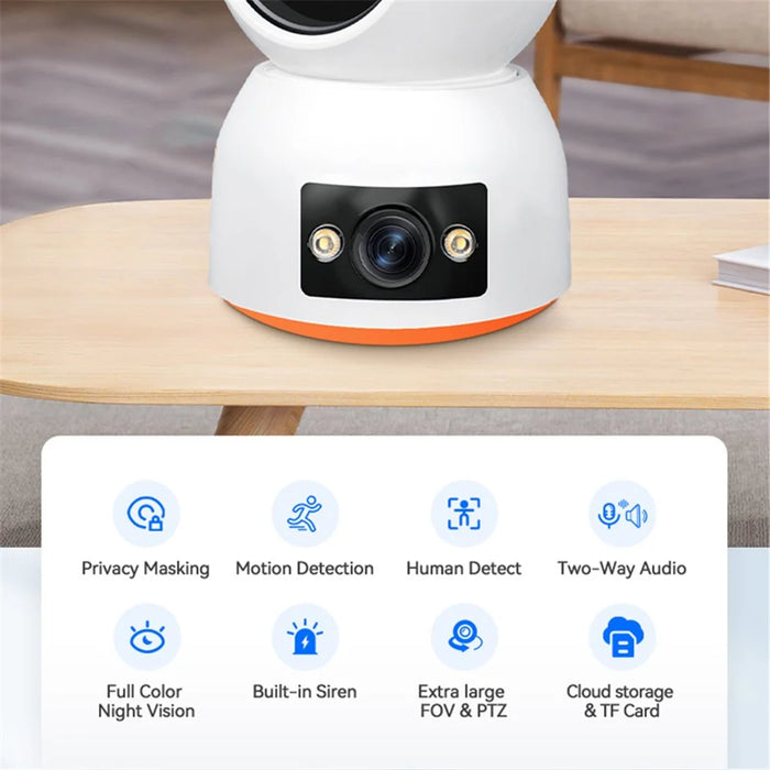 P221 1080P Wireless Wifi Security Camera with Night Vision 2 Million Pixels Dual Lens Monitor - 5