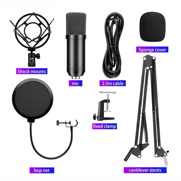 BM700 192KHz/24Bit High Sampling Rate USB Computer Microphone Set - 3