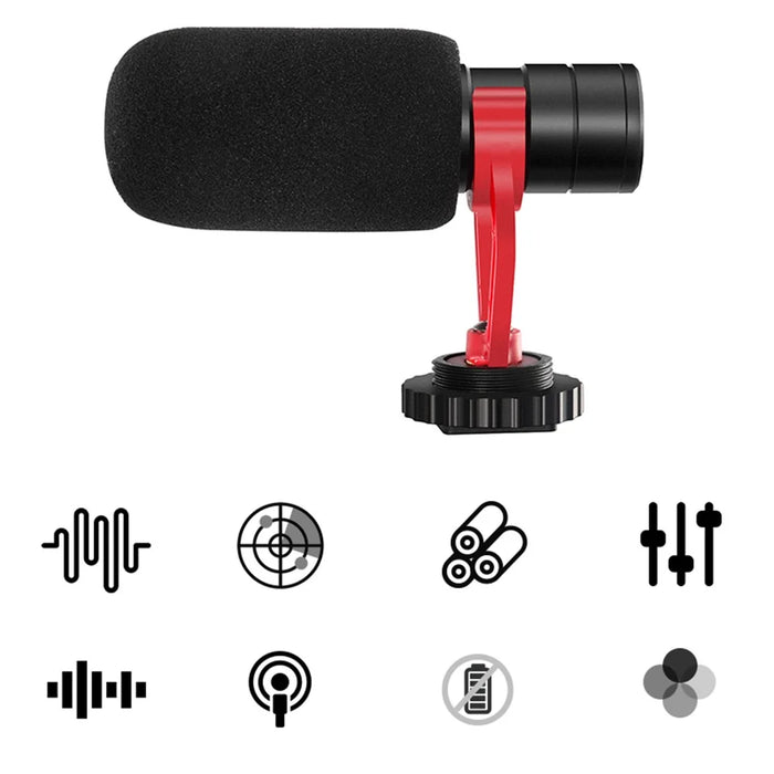KATTO KT-G3 Phone Camera Shotgun Microphone Portable Electrostatic Condenser Microphone Intelligent Noise Reduction - 4