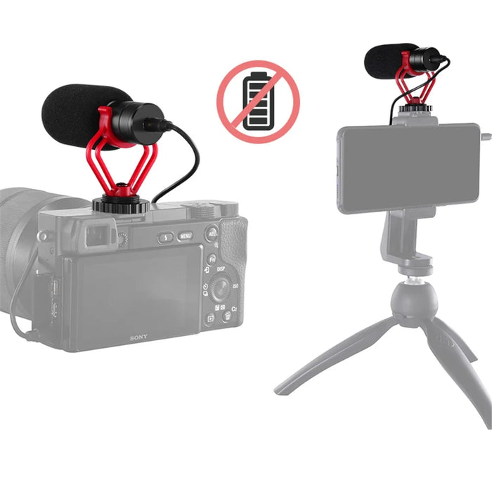 KATTO KT-G3 Phone Camera Shotgun Microphone Portable Electrostatic Condenser Microphone Intelligent Noise Reduction - 5