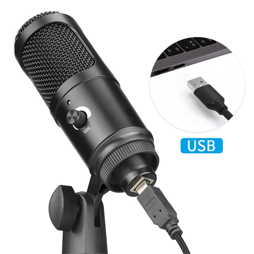 AK-50 USB Condenser Recording Microphone for Laptop Computer - 4