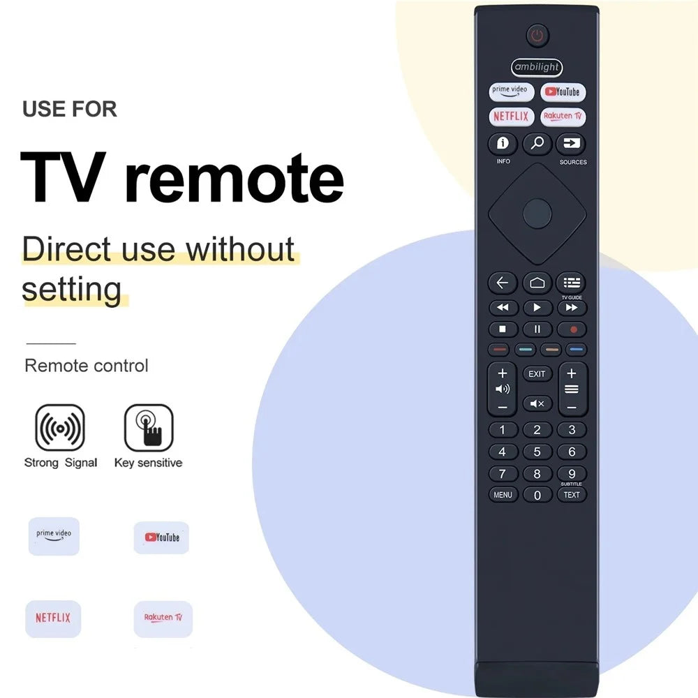 BRC0984501 / 01 Compatible with Philips Television Remote Control Replacement - 3