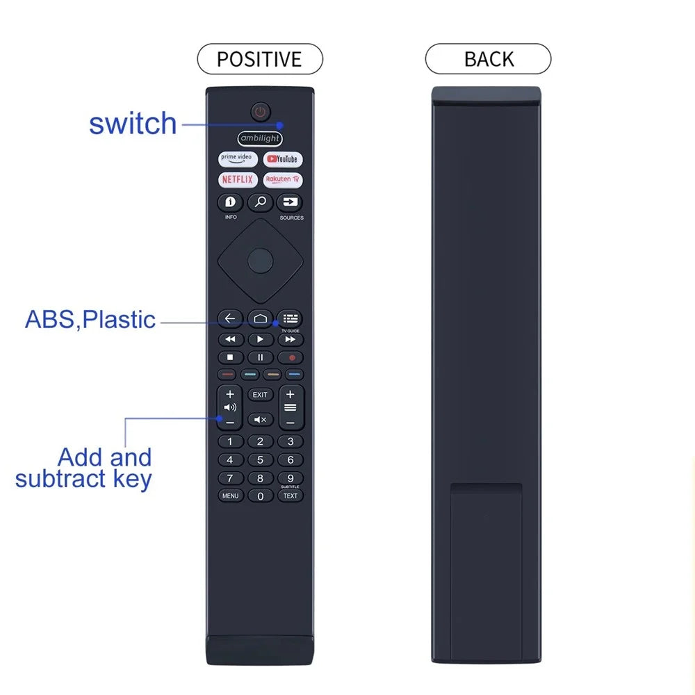 BRC0984501 / 01 Compatible with Philips Television Remote Control Replacement - 4