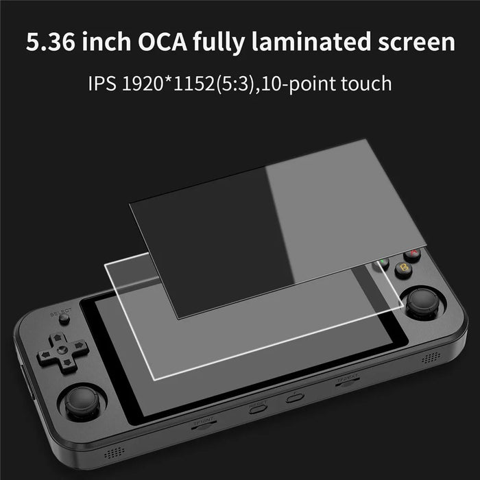 ANBERNIC RG552 Dual System Handheld Game Console, 16GB + 64GB with Games (English Version) - Black - 5