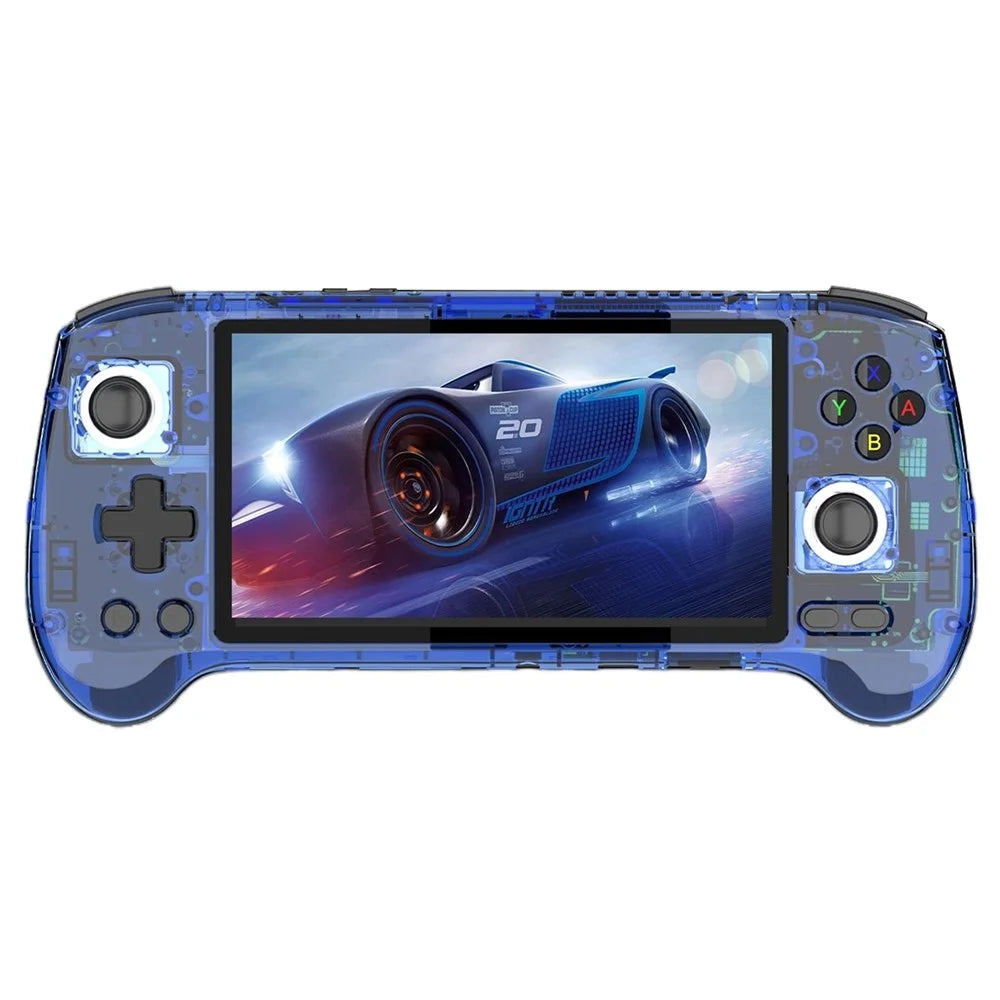ANBERNIC RG556 Handheld Game Console 128GB+128GB Retro Video Player Android 13 System (English Version) - Transparent Blue - 1