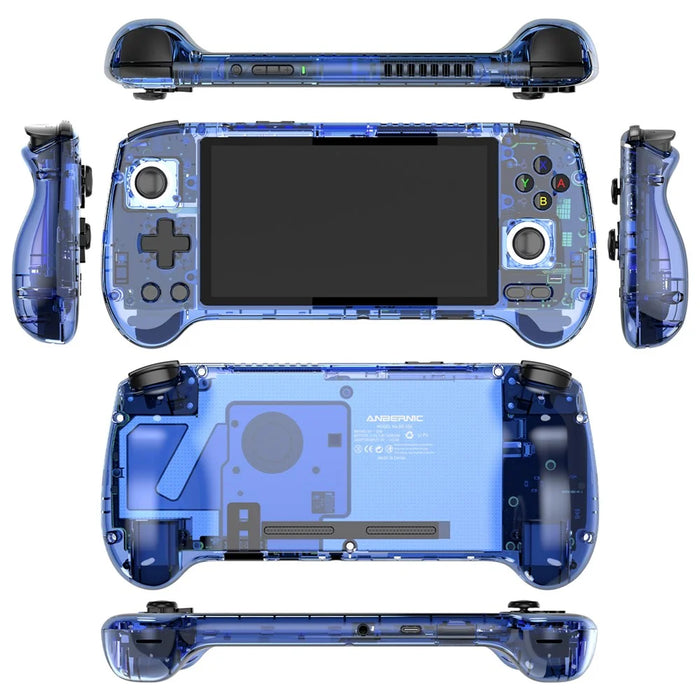 ANBERNIC RG556 Handheld Game Console 128GB+128GB Retro Video Player Android 13 System (English Version) - Transparent Blue - 2