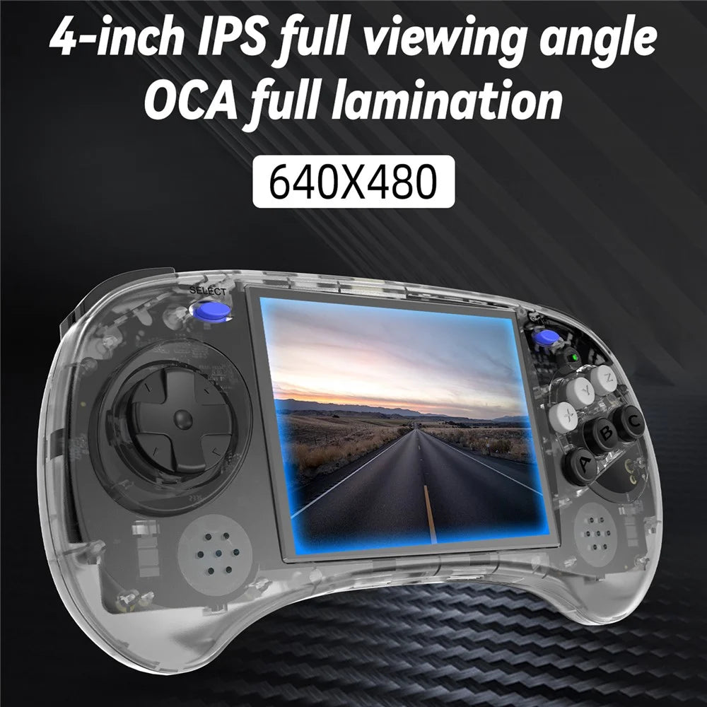 ANBERNIC RG ARC-S Handheld Game Console 128GB 6-Button Design Game Players (English Version) - Transparent Black - 5