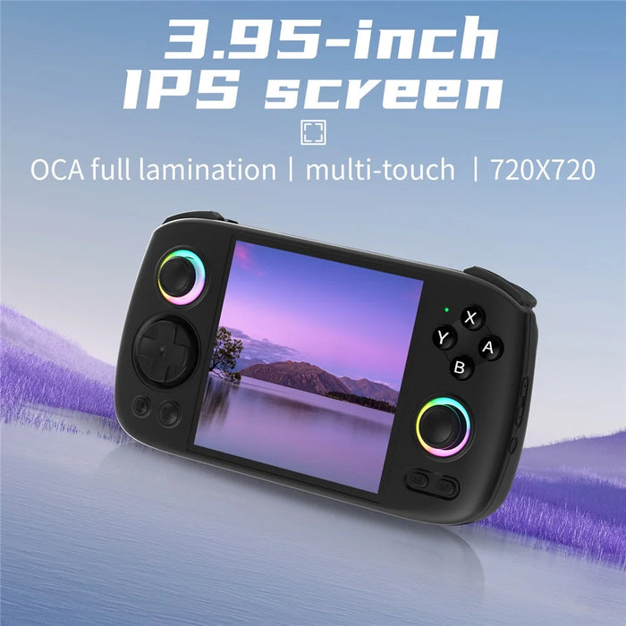 ANBERNIC RG Cube Wireless Gamepad 3.95-inch IPS Screen Handheld Gaming Console, without TF Card - Black - 3