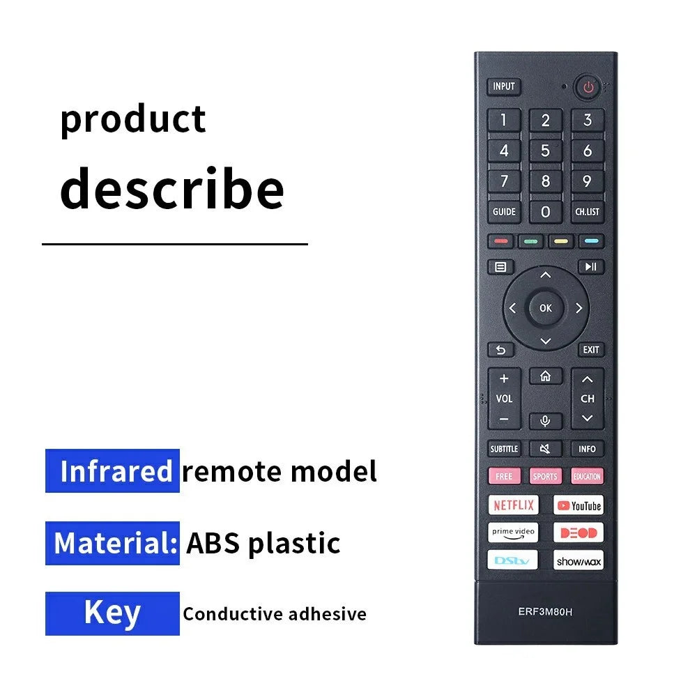 ERF3M80H Remote Control for Hisense TV Replacement ABS Handheld Controller - 5
