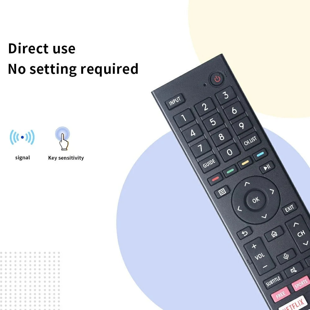 ERF3M80H Remote Control for Hisense TV Replacement ABS Handheld Controller - 6