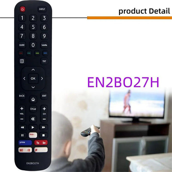 EN2BO27H TV Replacement Remote for Hisense Television Plastic Remote Control - 4